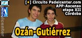 Cristian Ozán y Cristian Gutiérrez ganan la etapa de 15 puntos de Córdoba en Gral Deheza