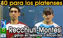 Derrotan a Siro-Rincon. Gran torneo de Matoso-Schmidt