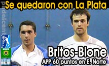 Britos-Bione se dan el gusto en La Plata