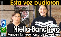 Niella-Banchero sacaron a Riera-Zoya de la foto