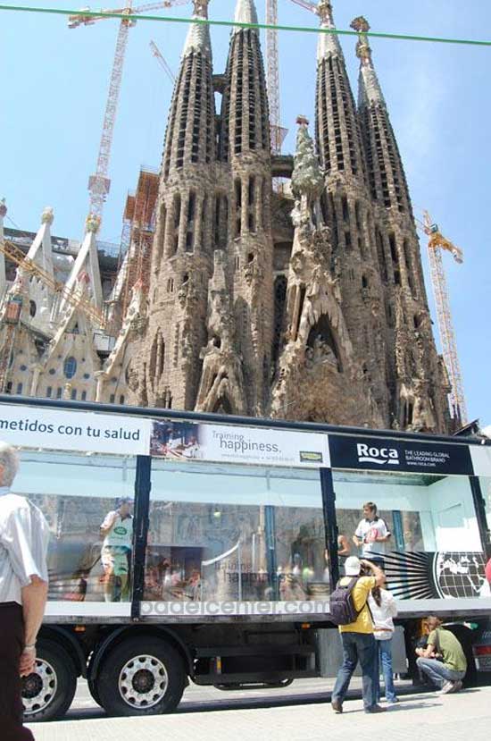 El Padel del PPT en camión y por las calles de Barcelona