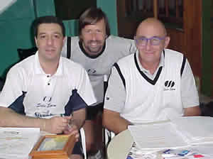 Fernando Clausi, Emilio Forcher y Roberto D&iacute;az, de la organizaci&oacute;n del evento
